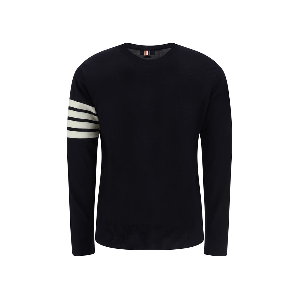 Thom Browne Blauer Sweatshirt aus Fleece-Wolle