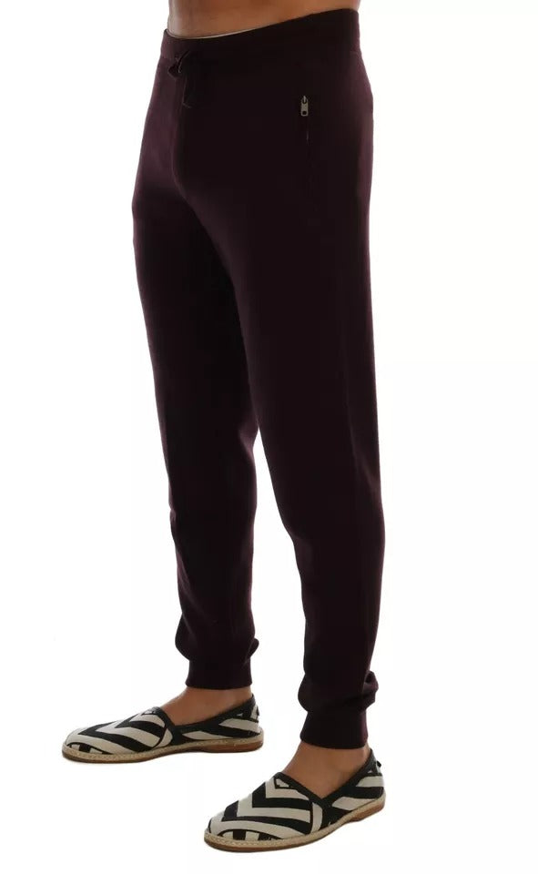 Dolce & Gabbana Lila Kaschmir-Gym-Trainings-Sport-Hose