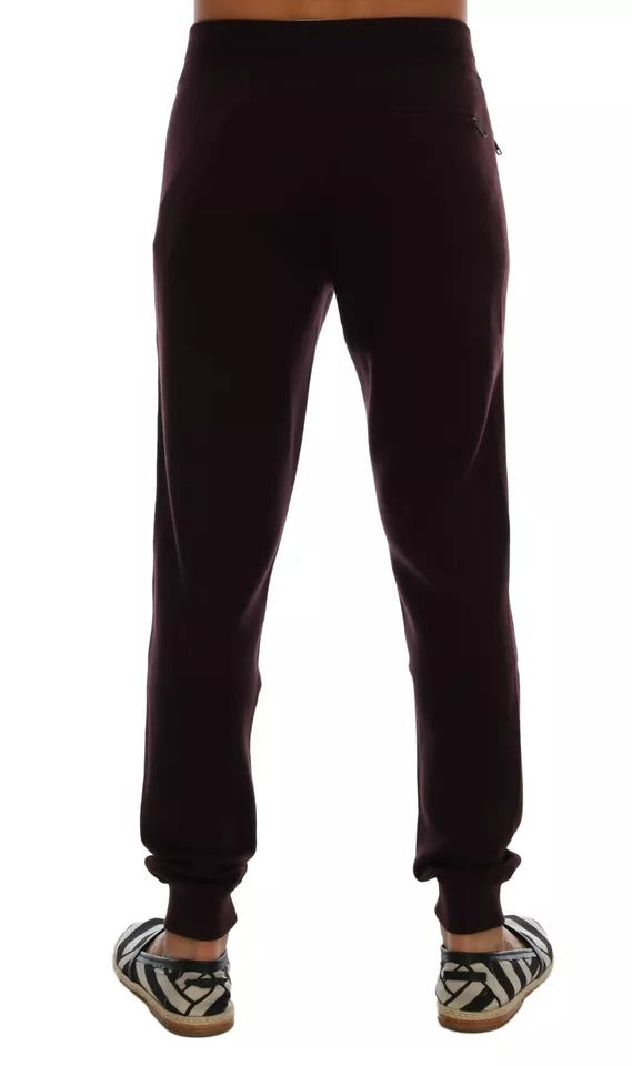 Dolce & Gabbana Lila Kaschmir-Gym-Trainings-Sport-Hose