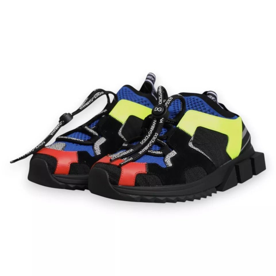 Dolce & Gabbana Multicolor Mesh Sorrento Trekking Turnschuhe Schuhe