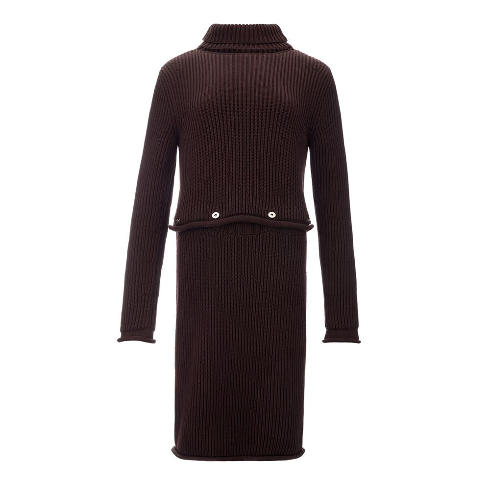 Bottega Veneta Braunes Viskose-Freizeitkleid
