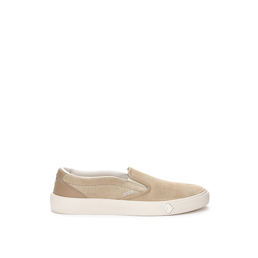 Dior Beige Leder Slipper-Loafer