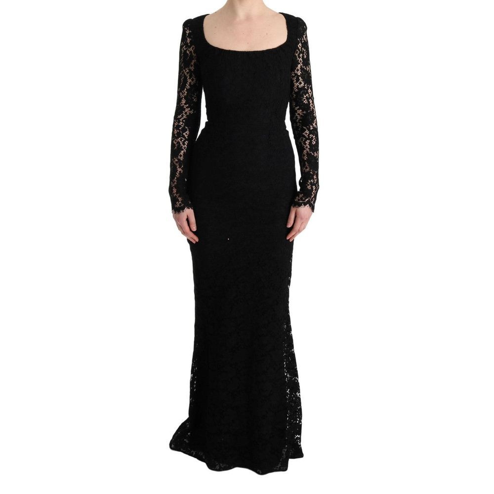 Dolce & Gabbana Schwarzes Baumwoll-Freizeitkleid