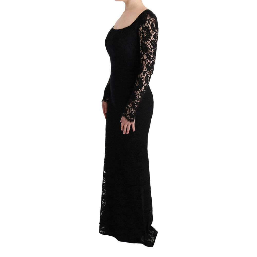 Dolce & Gabbana Schwarzes Baumwoll-Freizeitkleid