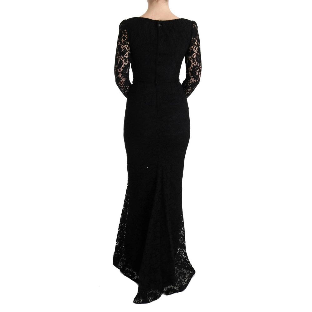 Dolce & Gabbana Schwarzes Baumwoll-Freizeitkleid