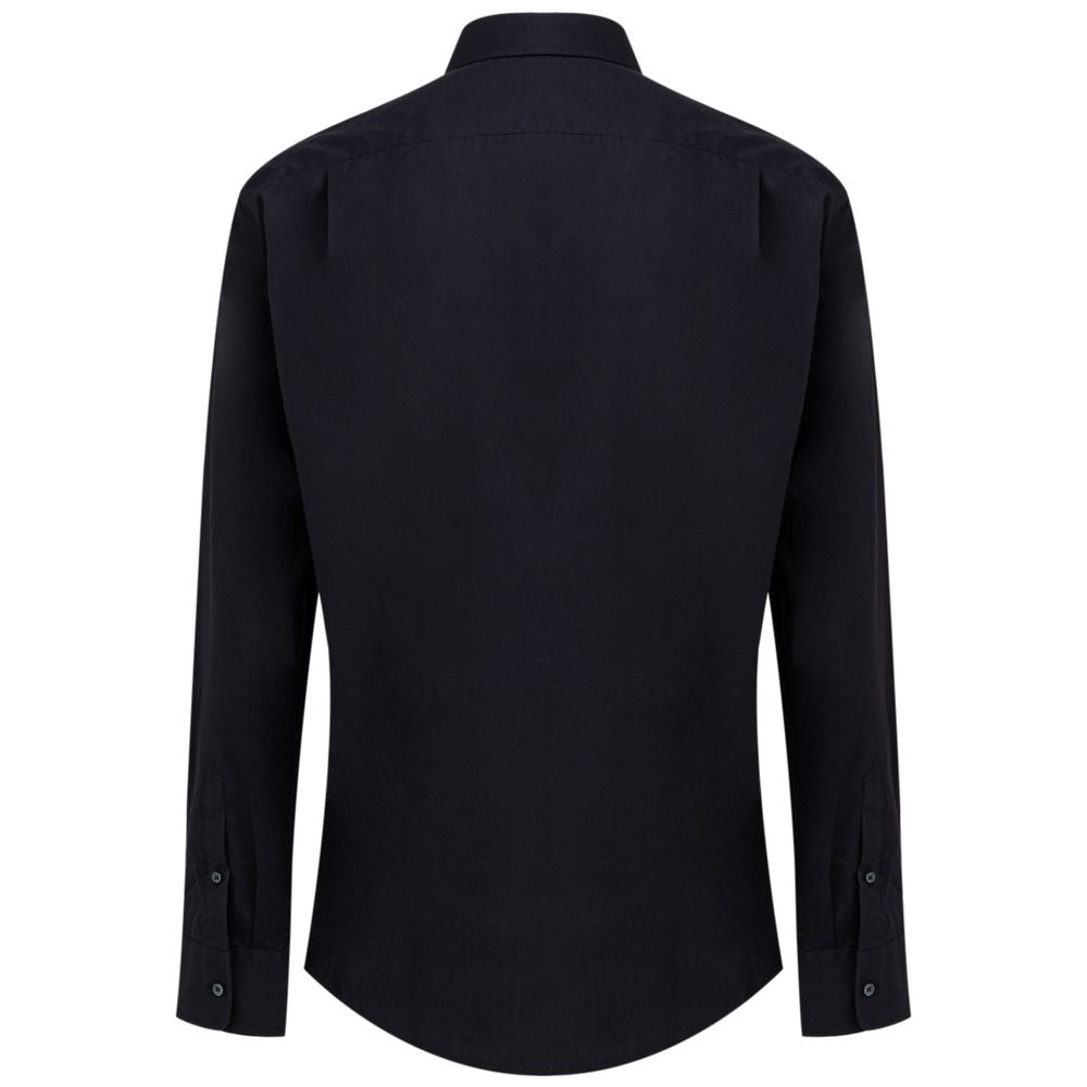Dolce & Gabbana Dunkelblaues Baumwoll-Hemd