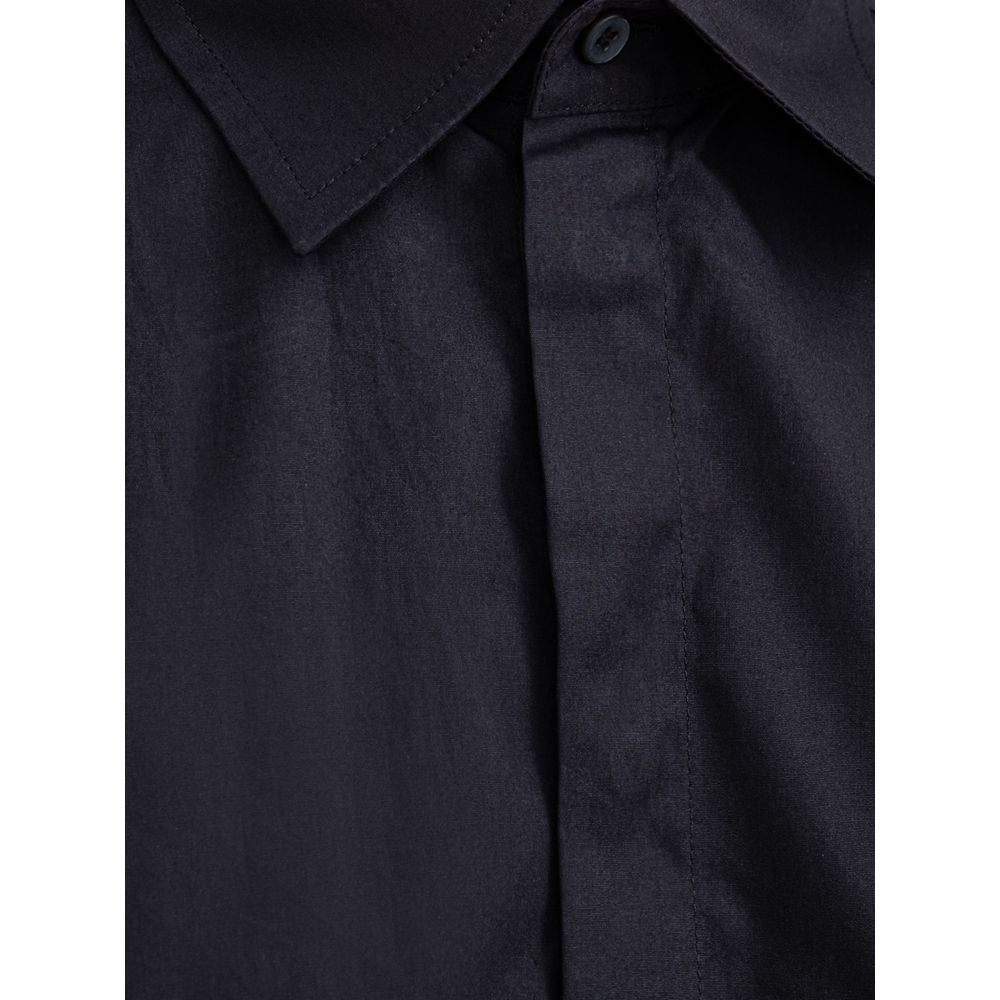 Dolce & Gabbana Dunkelblaues Baumwoll-Hemd