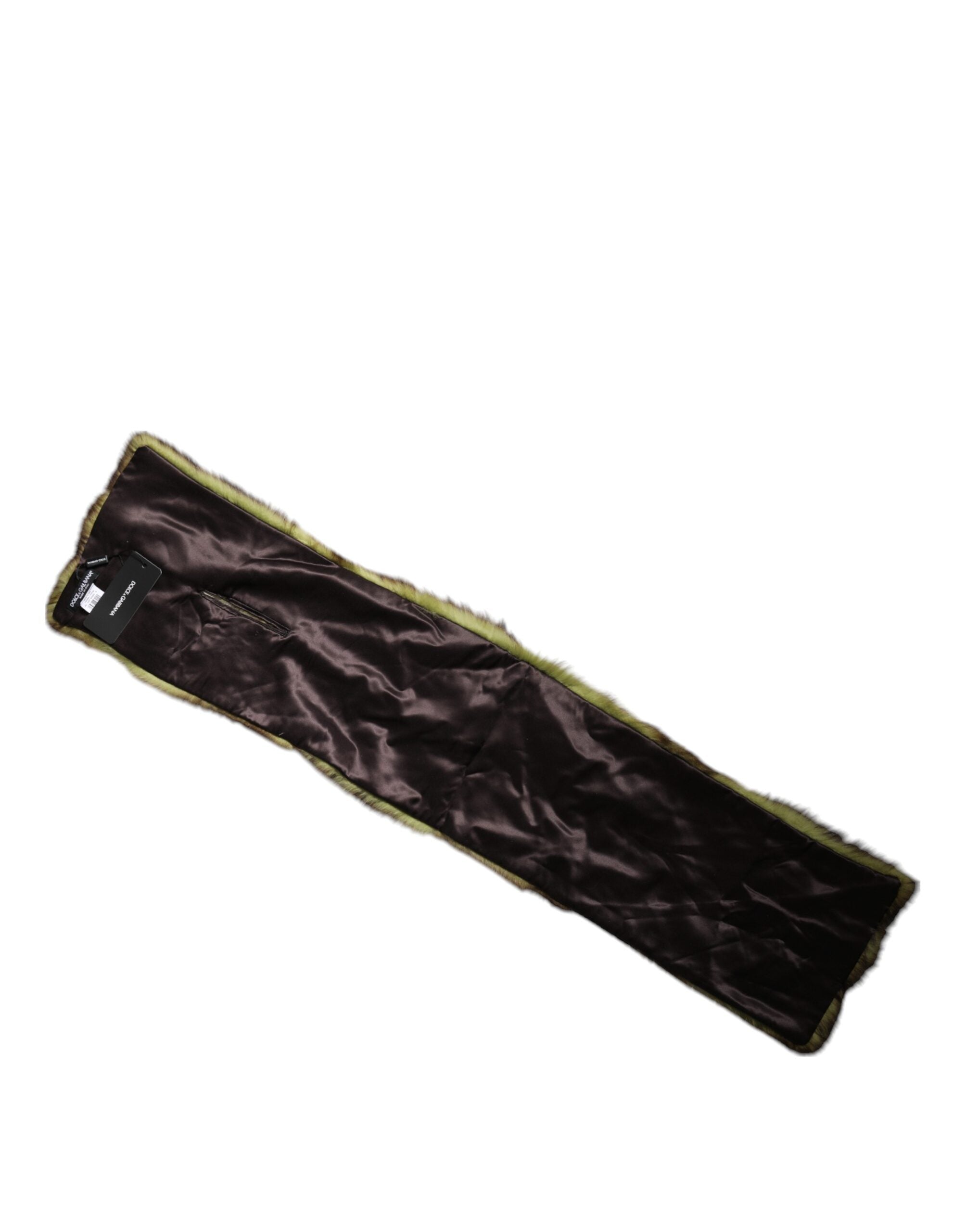 Dolce & Gabbana Multicolor Pelz Schal Hals Wrap Cover Kragen Schal