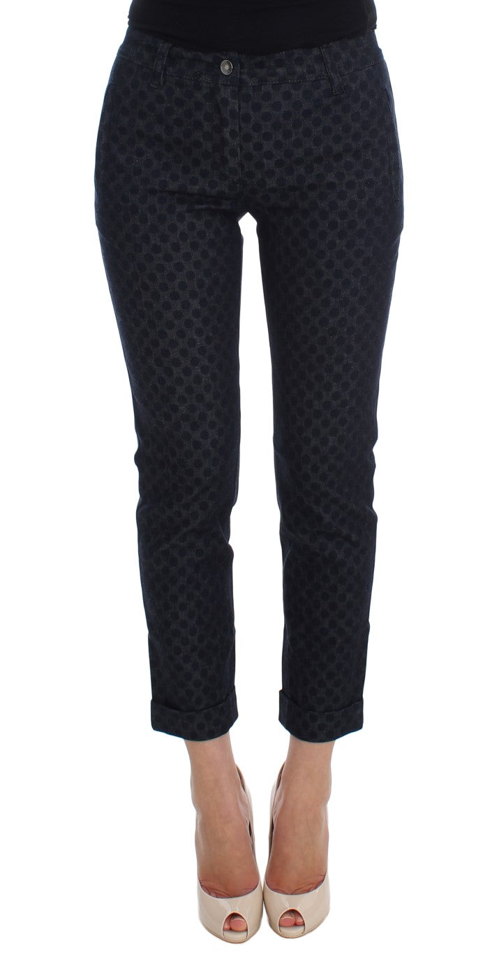 Dolce & Gabbana Gepunktete schmale Caprihose