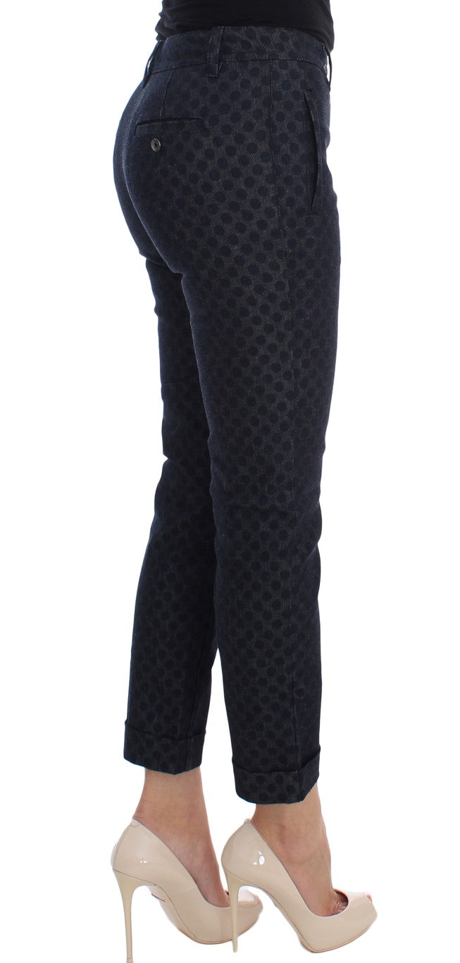 Dolce & Gabbana Gepunktete schmale Caprihose