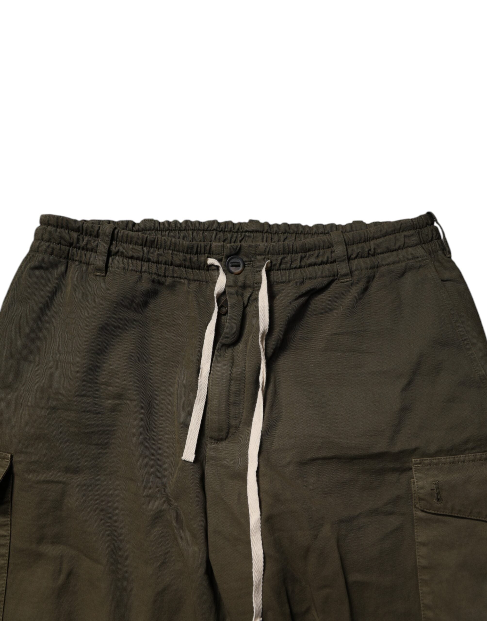 Dolce & Gabbana Braune Baumwoll-Stretch-Cargo-Hose