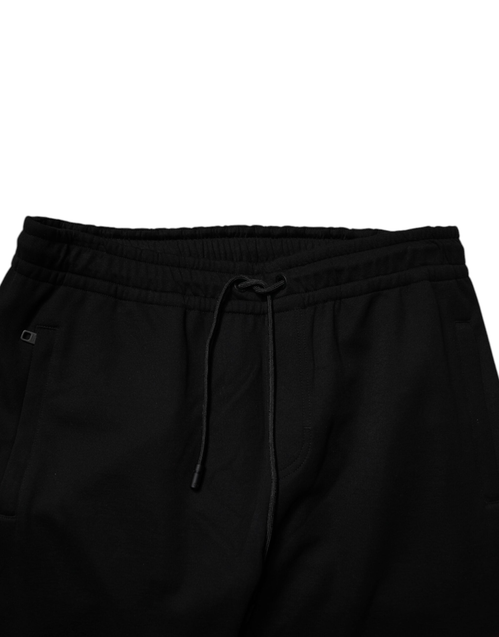 Dolce & Gabbana Schwarze Jogger-Sweatpants aus Baumwollmischung