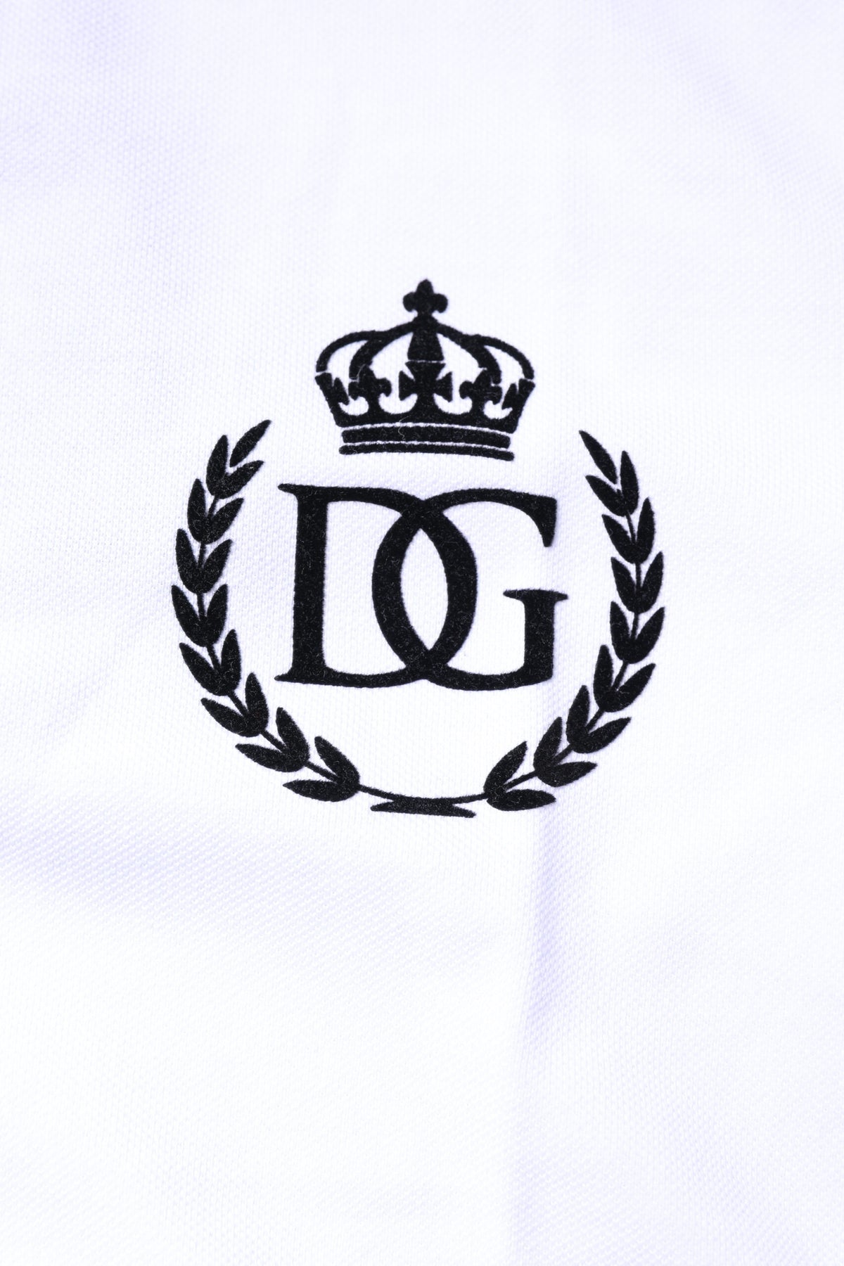 Dolce & Gabbana Weißes Baumwollkragen-Polo-T-Shirt für Männer