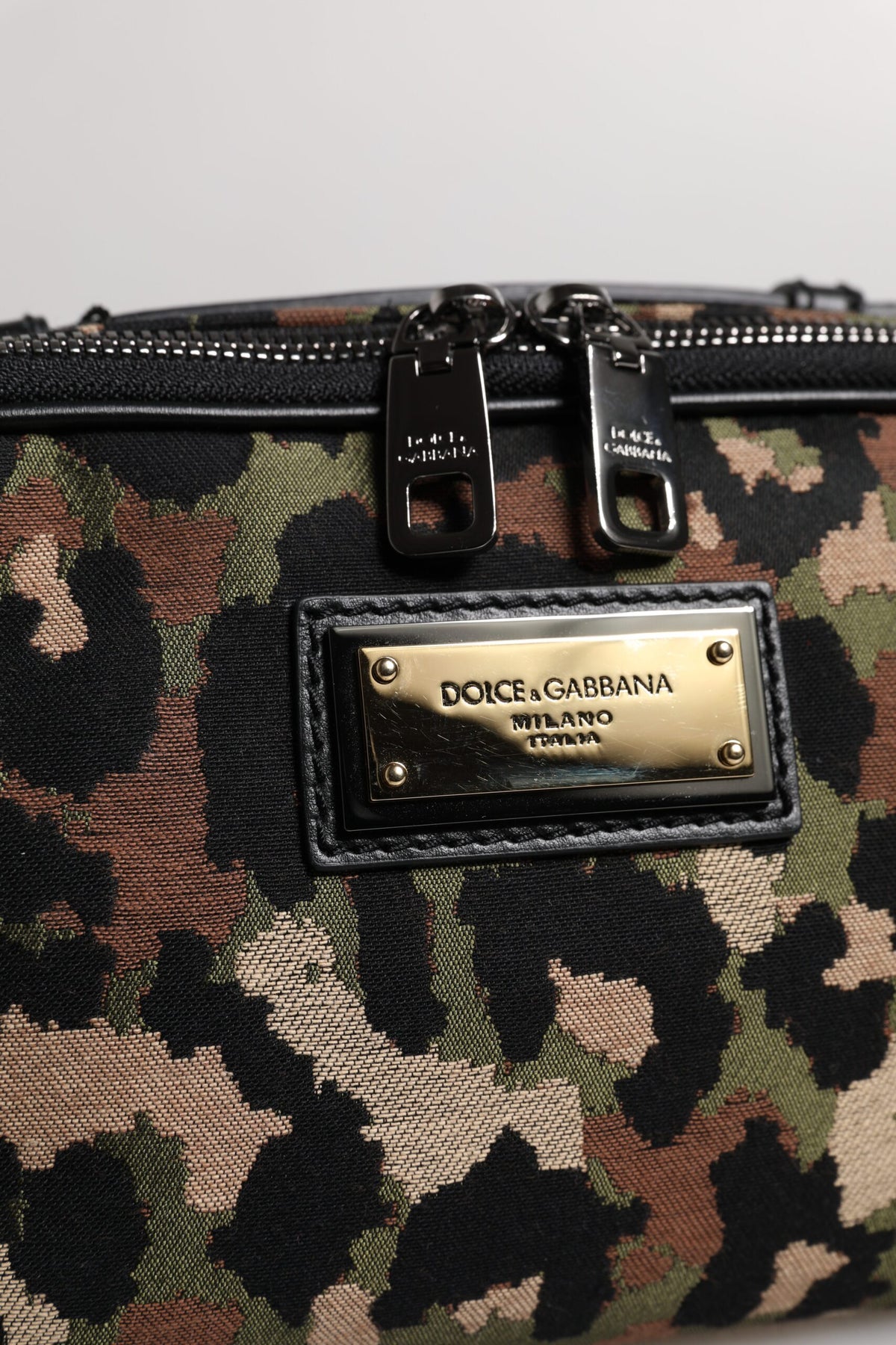 Dolce & Gabbana Multicolor Leopard DG Logo Gürtel Taille Gürteltasche