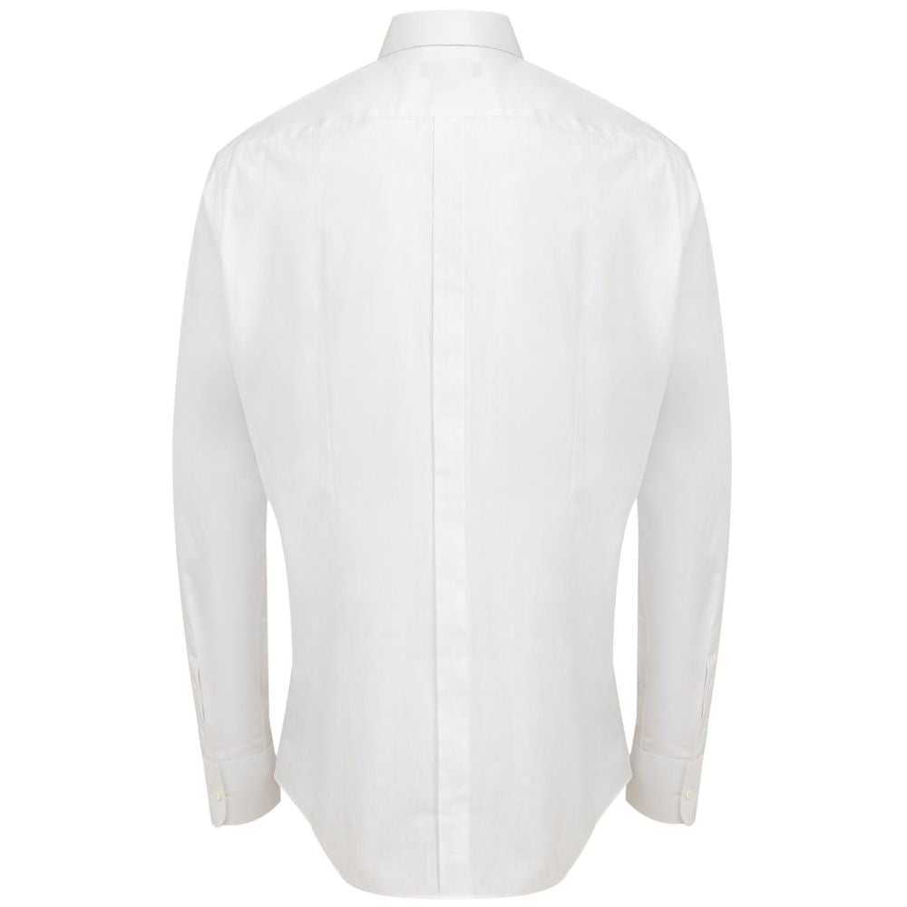 Dolce & Gabbana Weißes Baumwollkleidhemd
