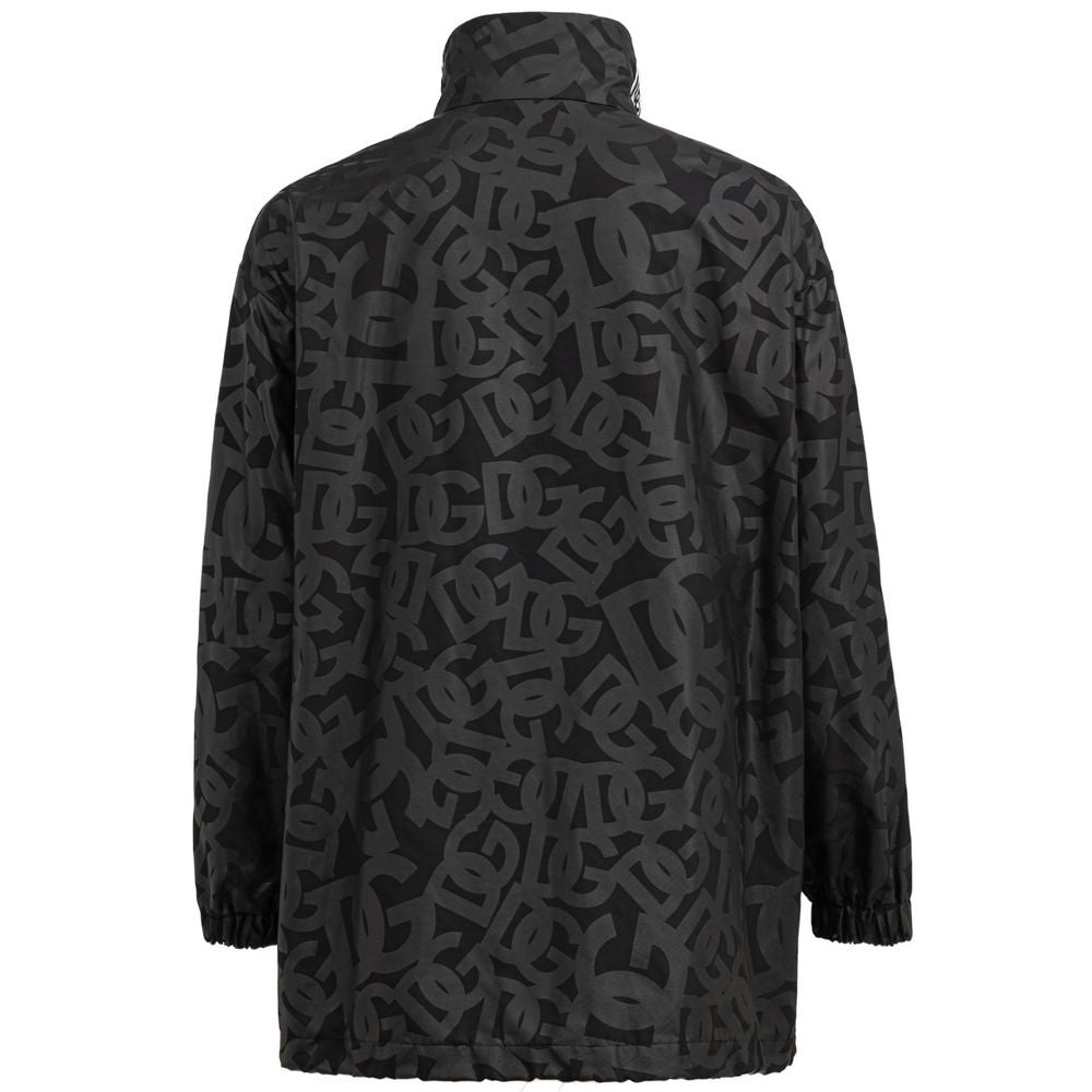 Dolce & Gabbana Schwarze Shell-Jacke aus Polyester