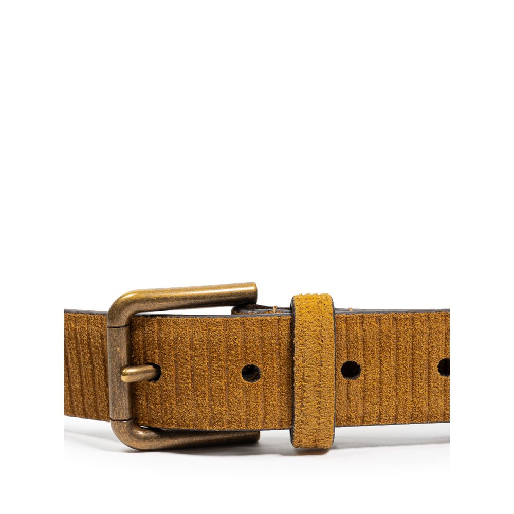 Dolce & Gabbana Brauner Ledergürtel Regular Fit