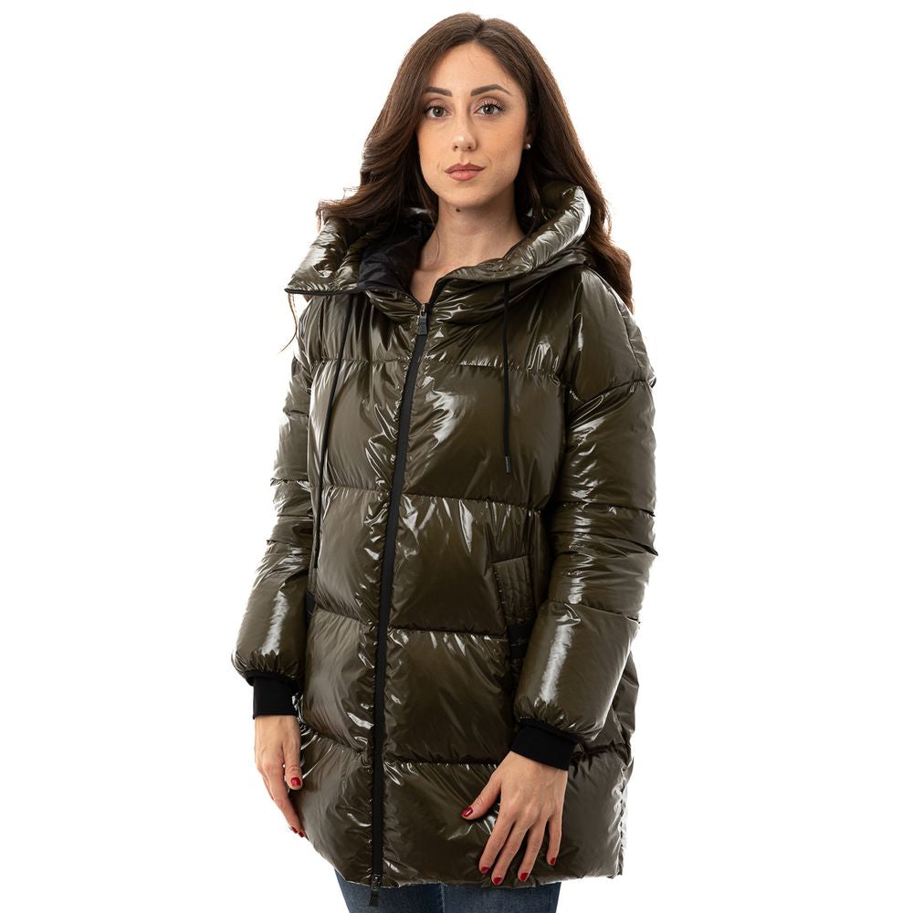 Herno Grüner Parka aus Polyamid