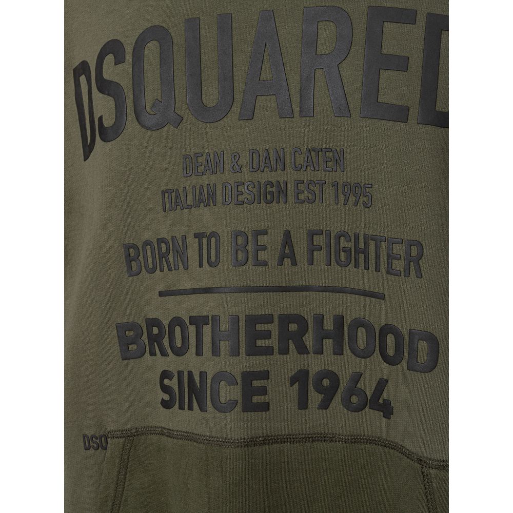 Dsquared² Grüner Baumwoll-Sweatshirt