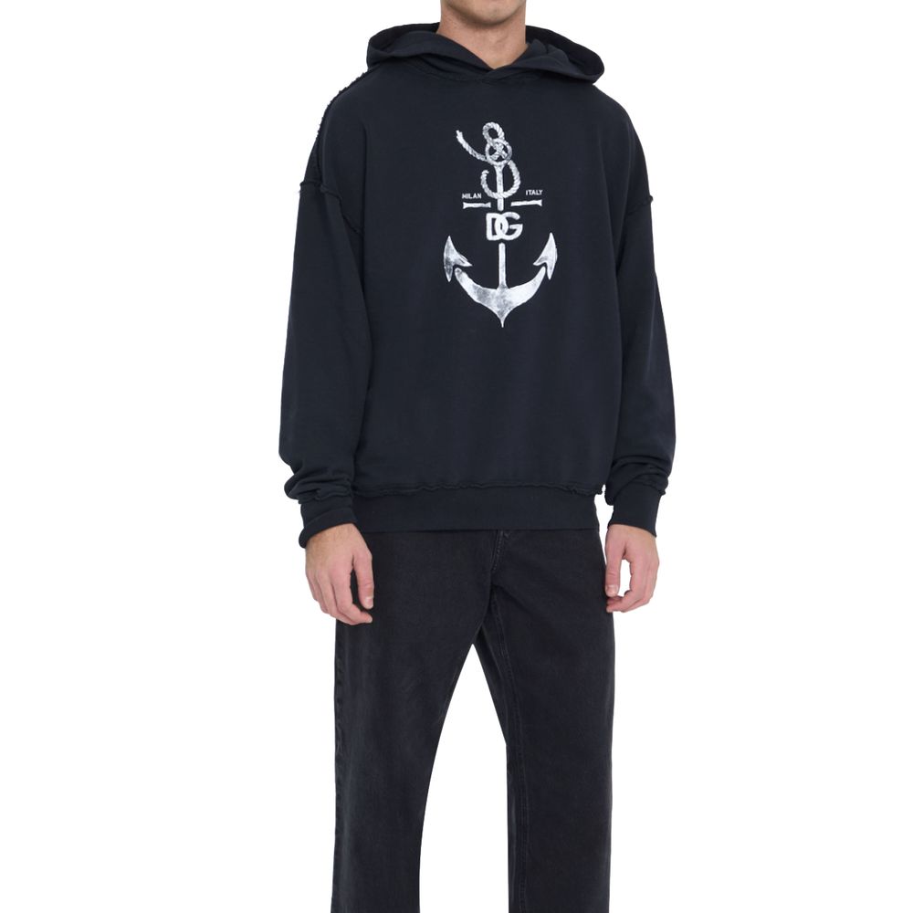 Dolce & Gabbana Blauer Baumwoll-Sweatshirt