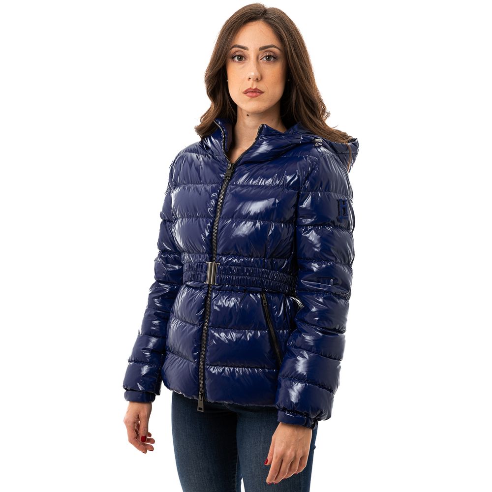 Herno Blauer Mantel aus Polyamid
