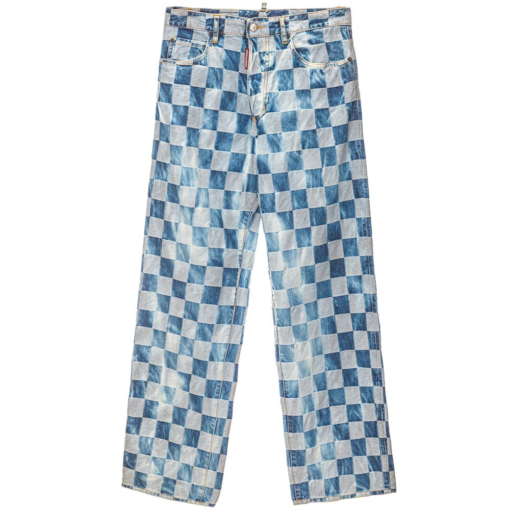 Dsquared² Blaue Baumwolljeans im Relaxed Fit