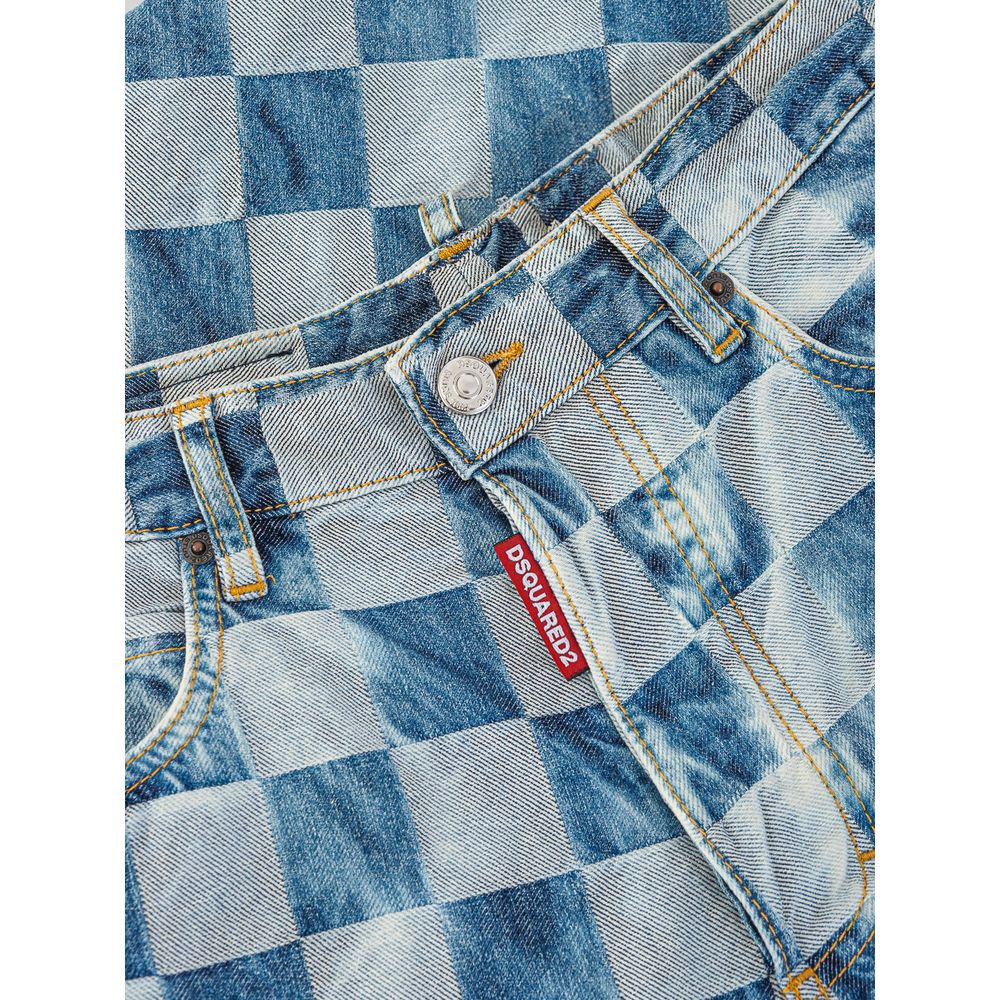 Dsquared² Blaue Baumwolljeans im Relaxed Fit