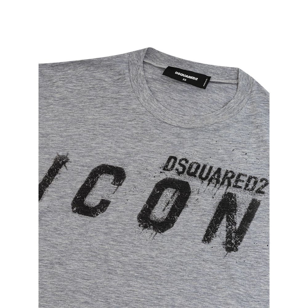 Dsquared² Graues Baumwoll-T-Shirt