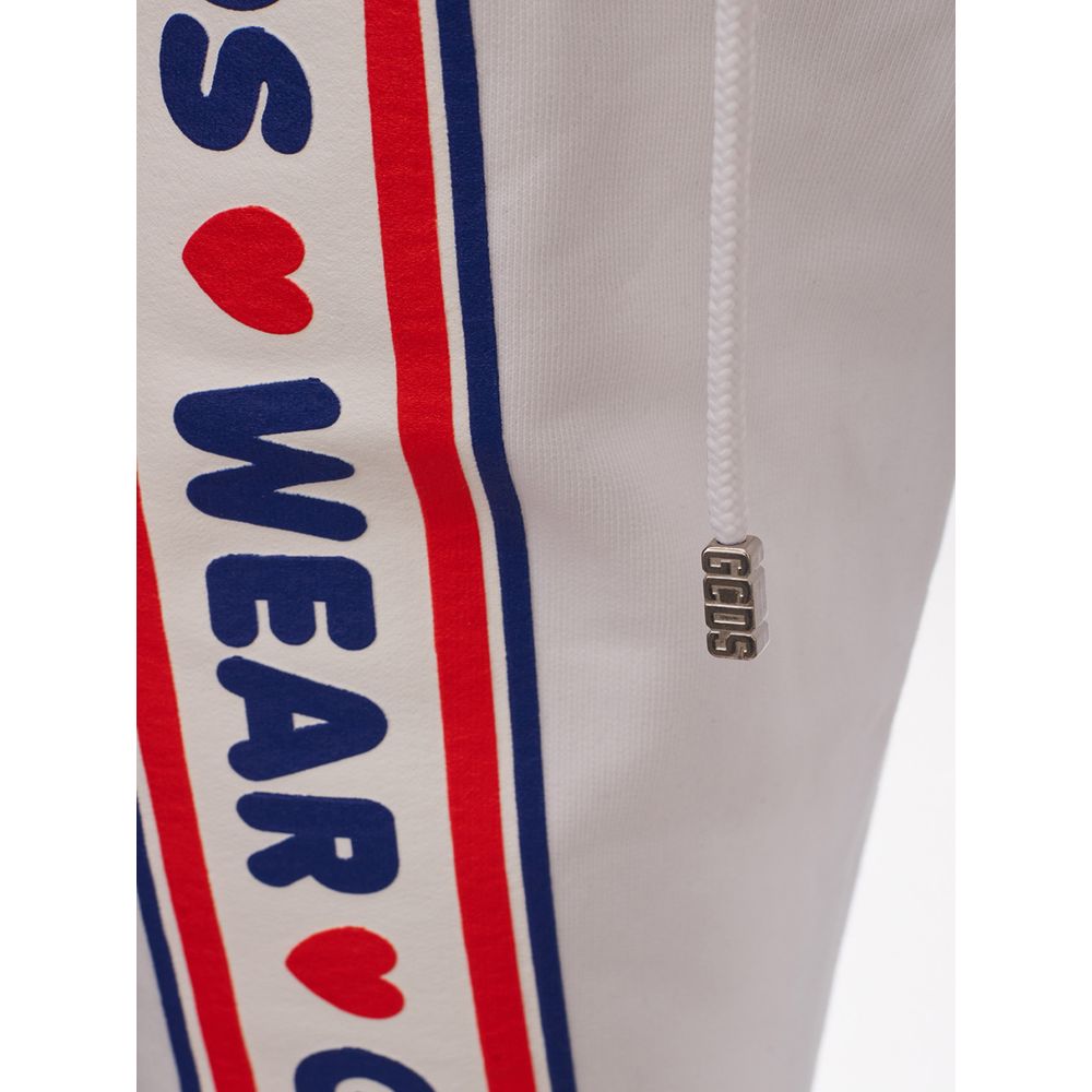 GCDS Weiße Baumwoll-Sporthose