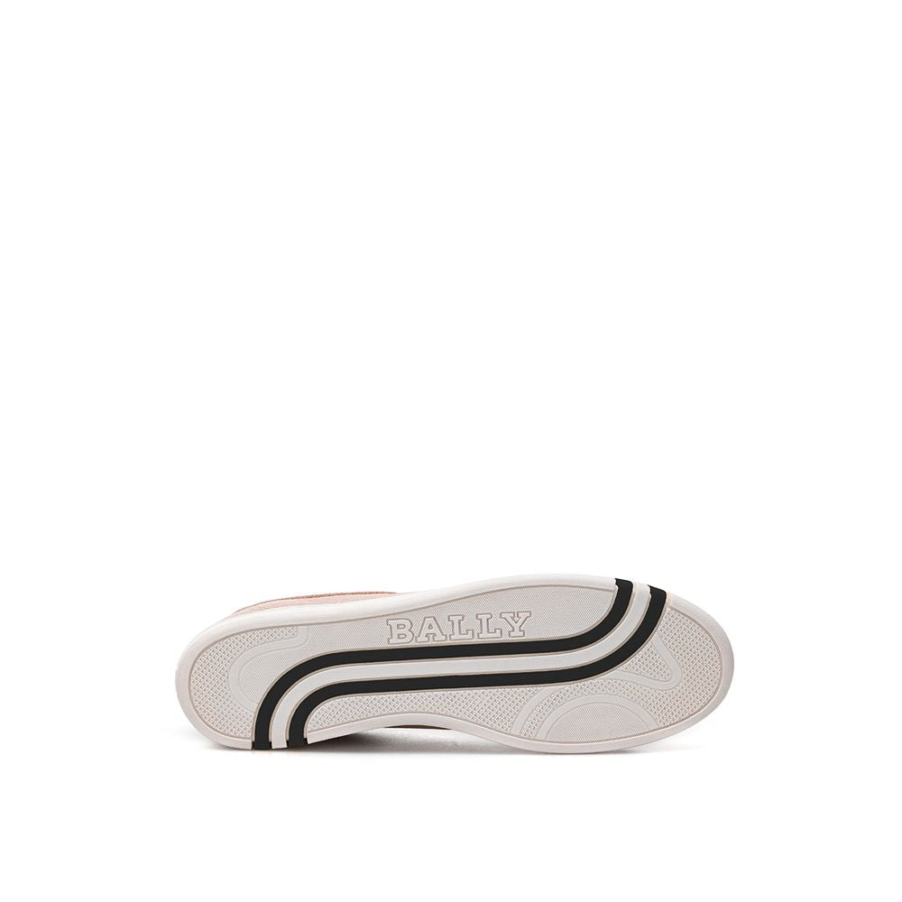 Bally Pinke Leder Low-Top-Sneaker