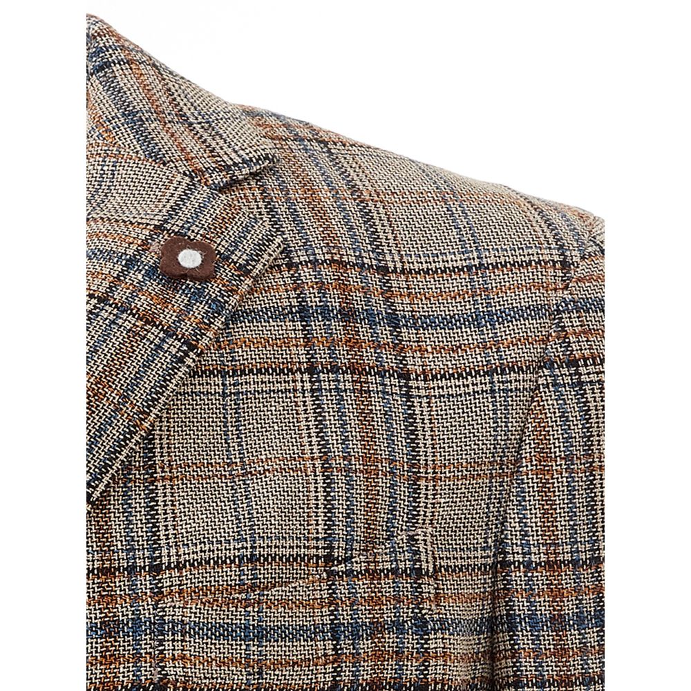 Lardini Mehrfarbiger Leinenblazer