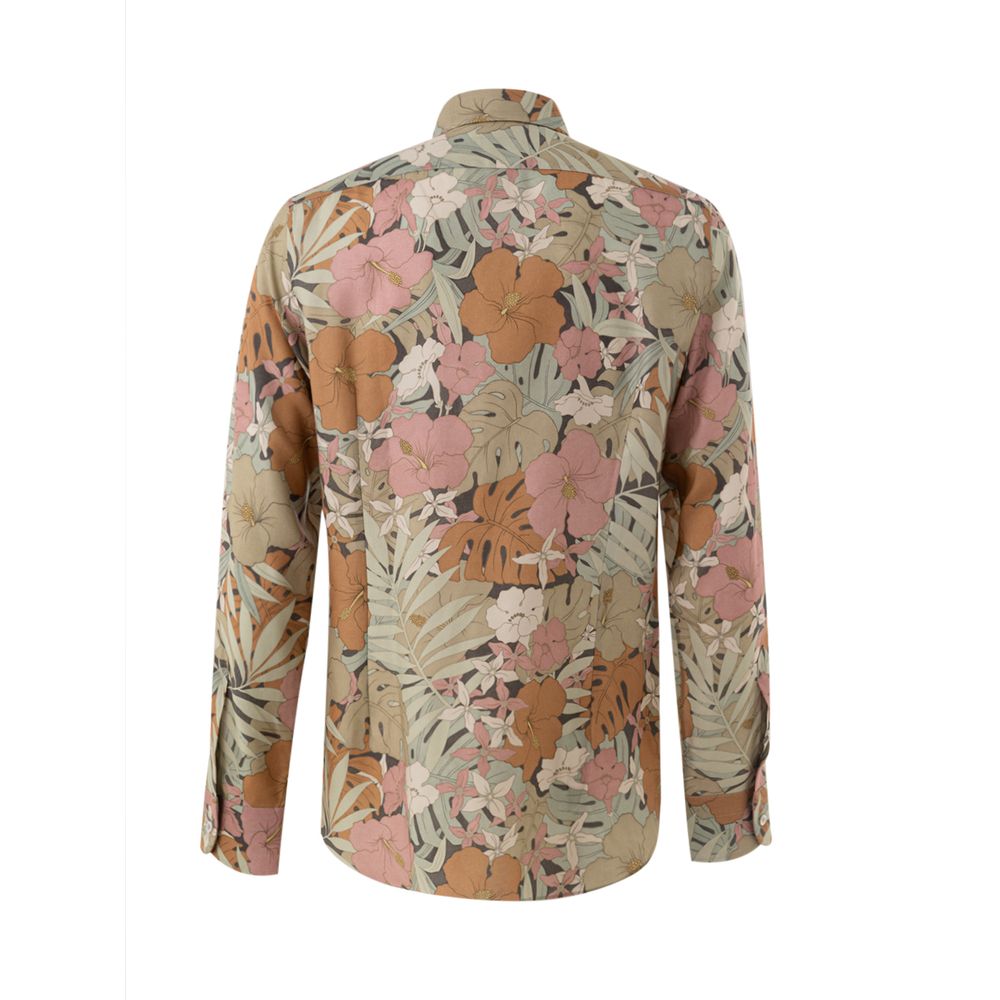 Tom Ford Hemd mit Muster aus Lyocell in Multicolor