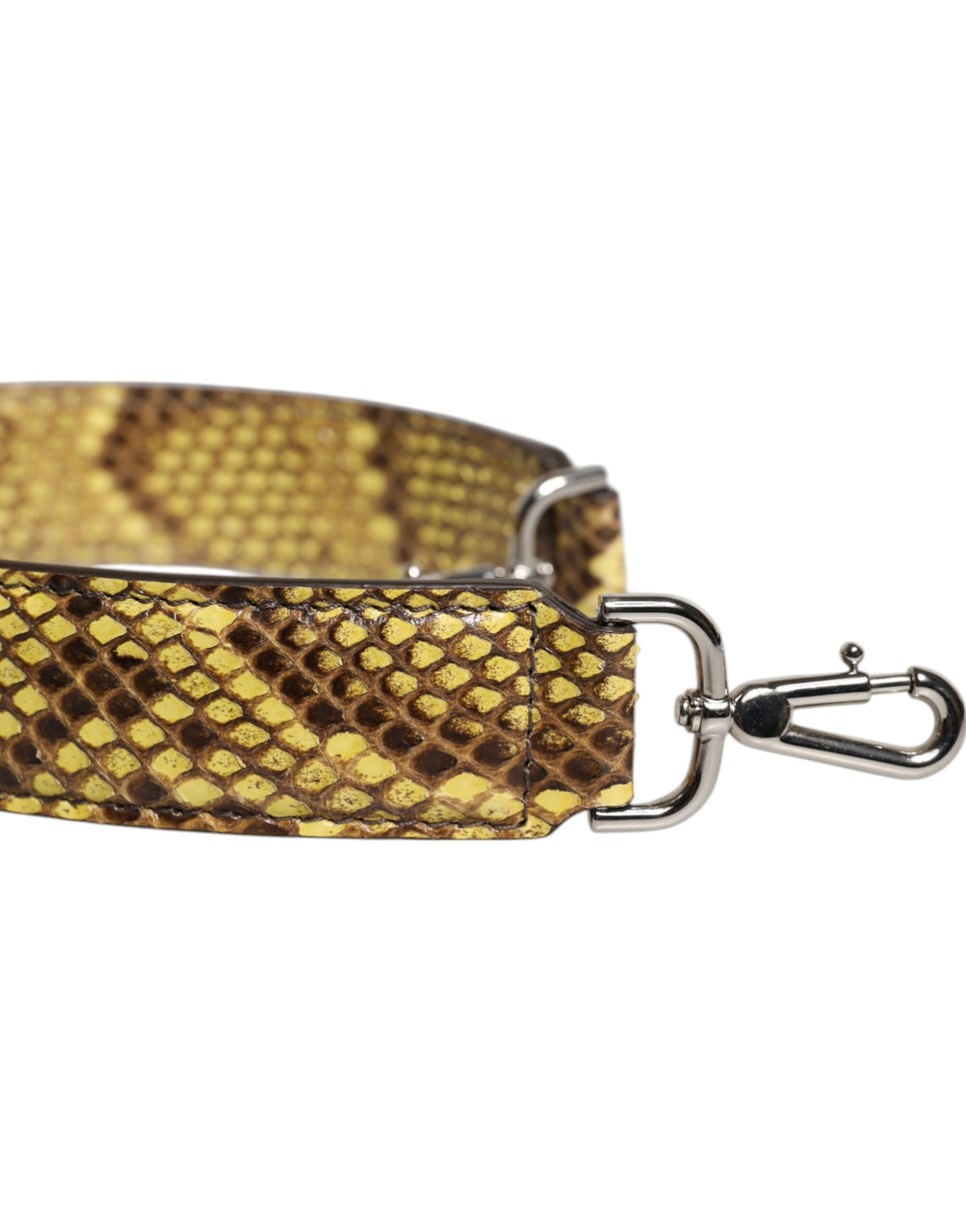 Dolce & Gabbana Gelbe exotische Ledertasche Schulterriemen