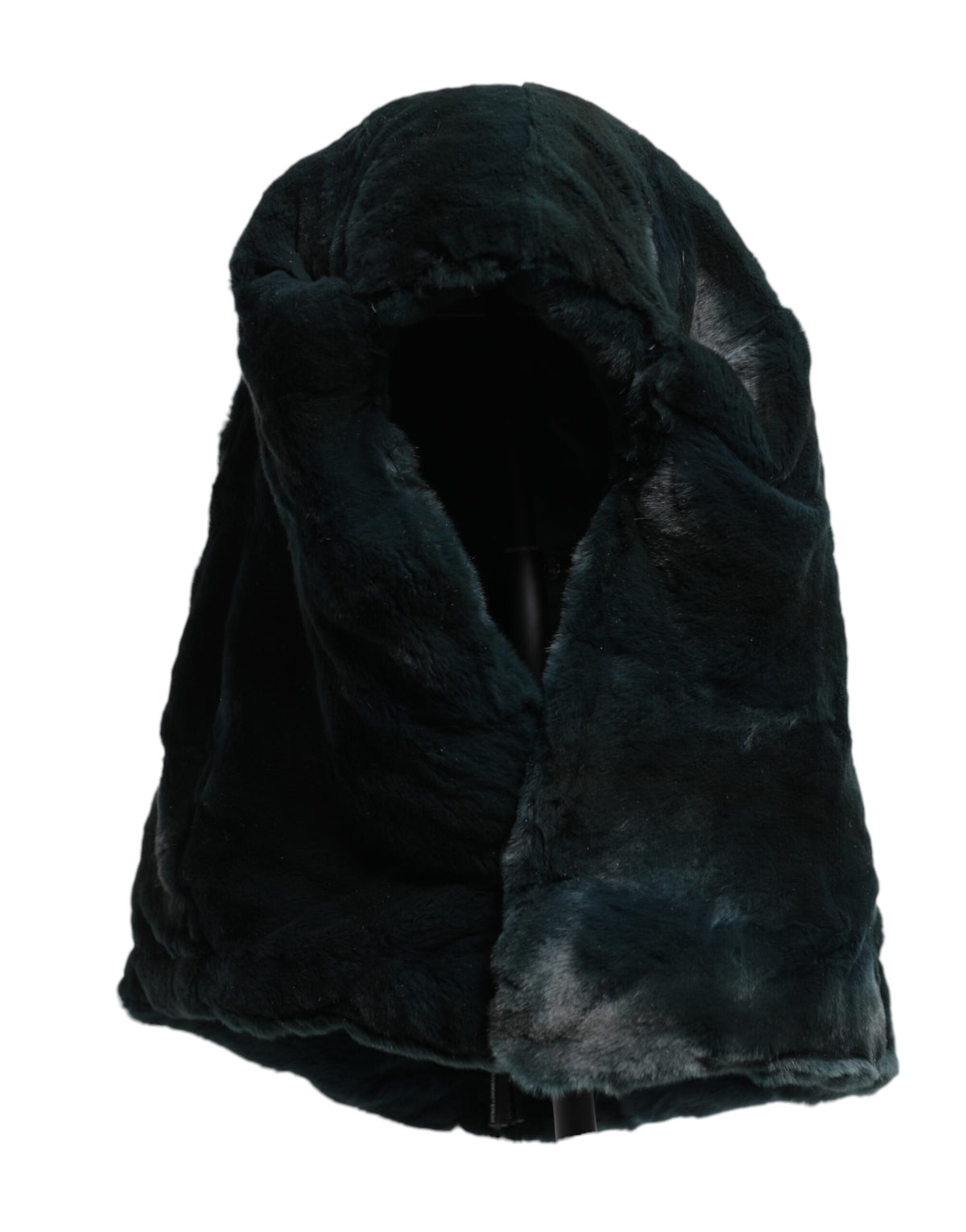 Dolce & Gabbana Schwarzes Wiesel Pelz Damen Beanie Hut
