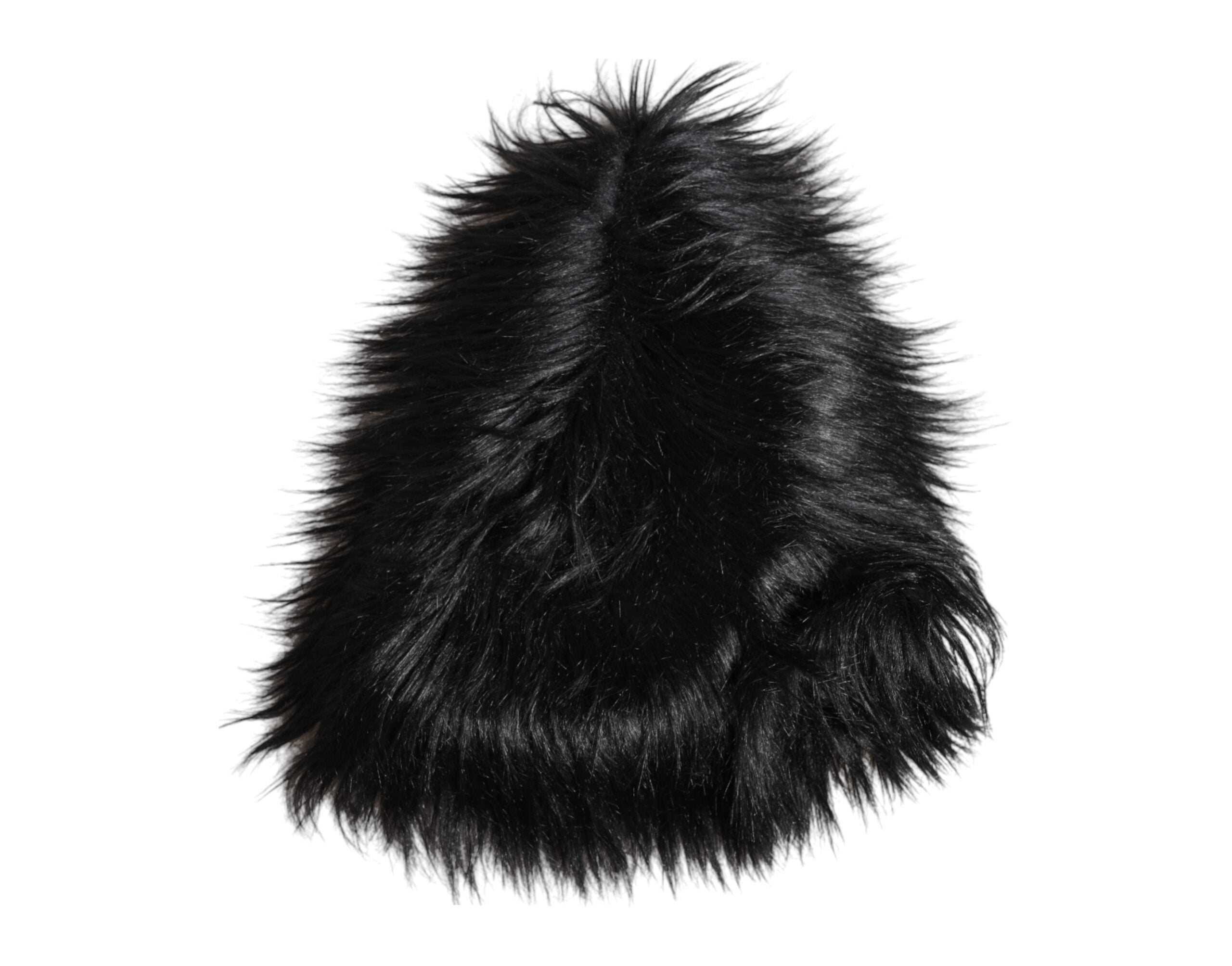 Dolce & Gabbana Schwarzer Acryl Pelz Damen Eimer Hut