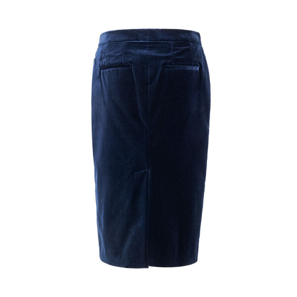 Tom Ford Blaue Baumwoll-Midirock