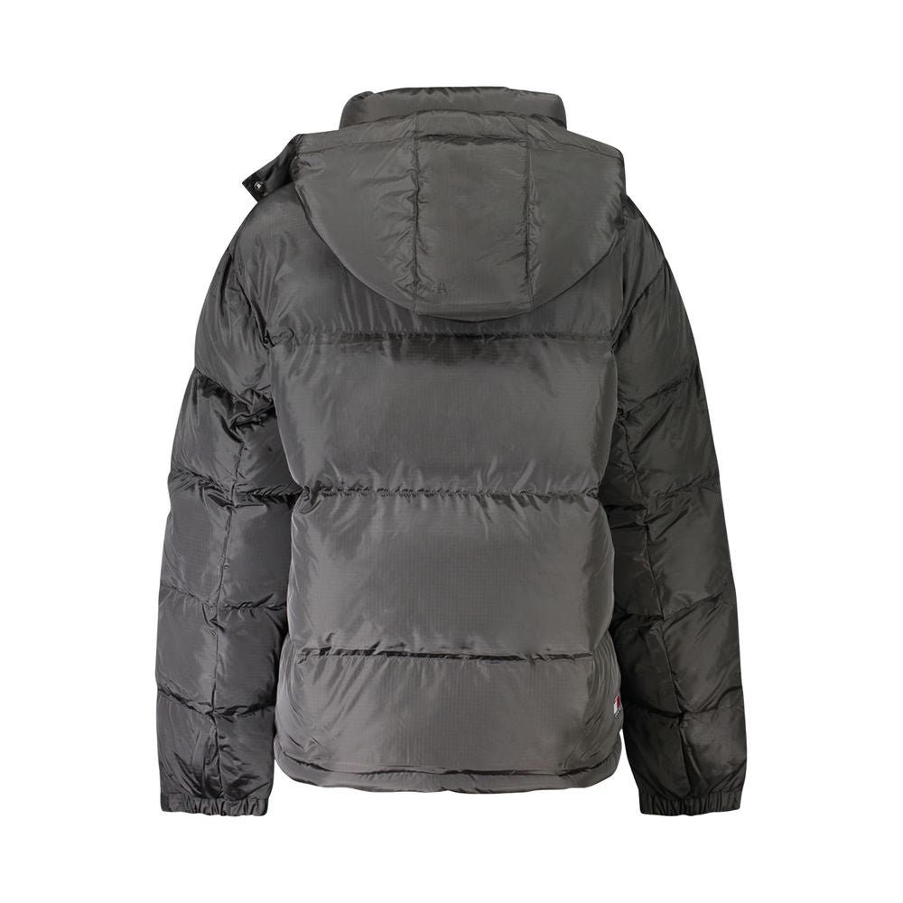 Tommy Hilfiger "Schwarze Damenjacke aus Polyester mit abnehmbarer Kapuze"