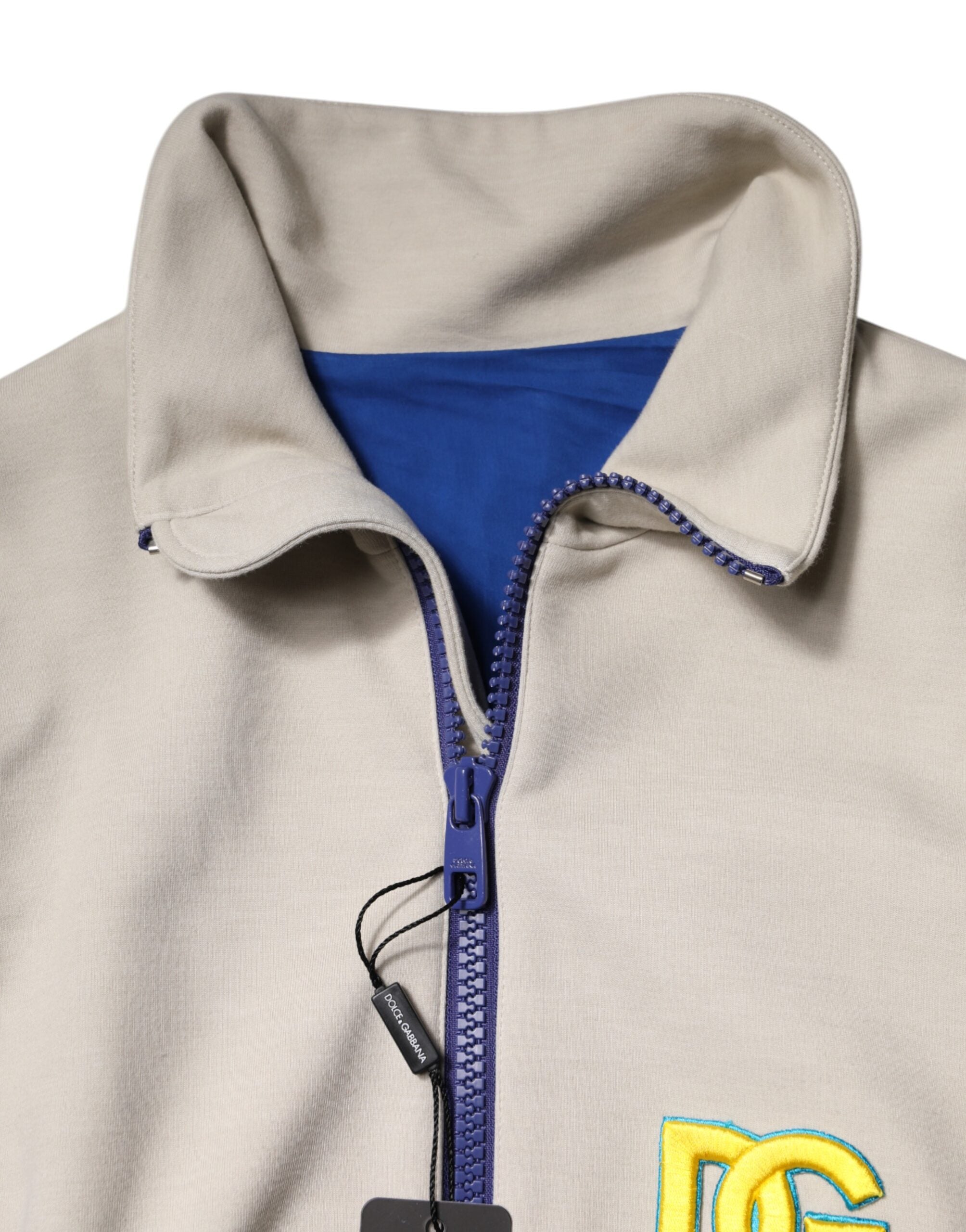 Dolce & Gabbana Multicolor Polyester Bomberjacke mit durchgehendem Reißverschluss