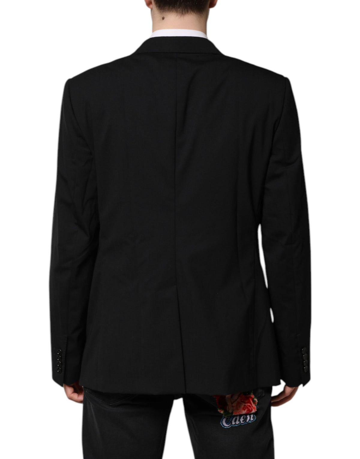 Dolce & Gabbana MARTINI Zweireihige Anzugjacke, schwarz