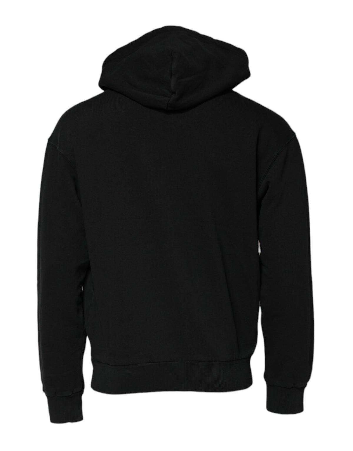 Dolce & Gabbana Schwarzes Logo Sweatshirt mit Kapuze für Männer Pullover mit Reißverschluss