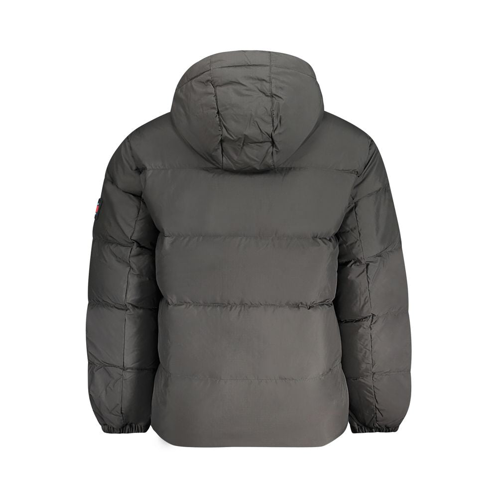 Tommy Hilfiger Schwarze Herrenjacke aus Polyester