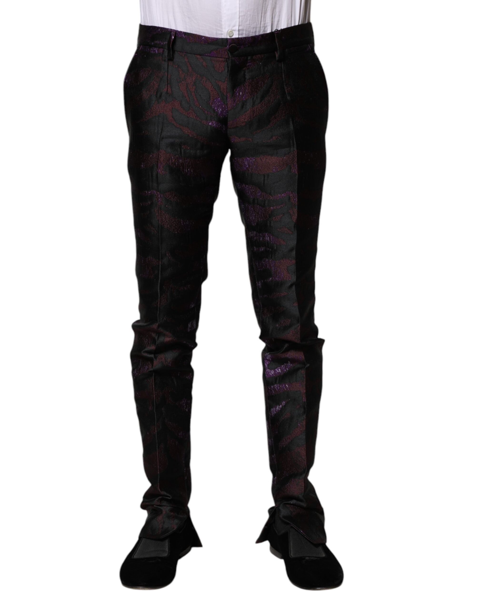 Dolce & Gabbana Gemusterte Hose aus Polyester in verschiedenen Farben
