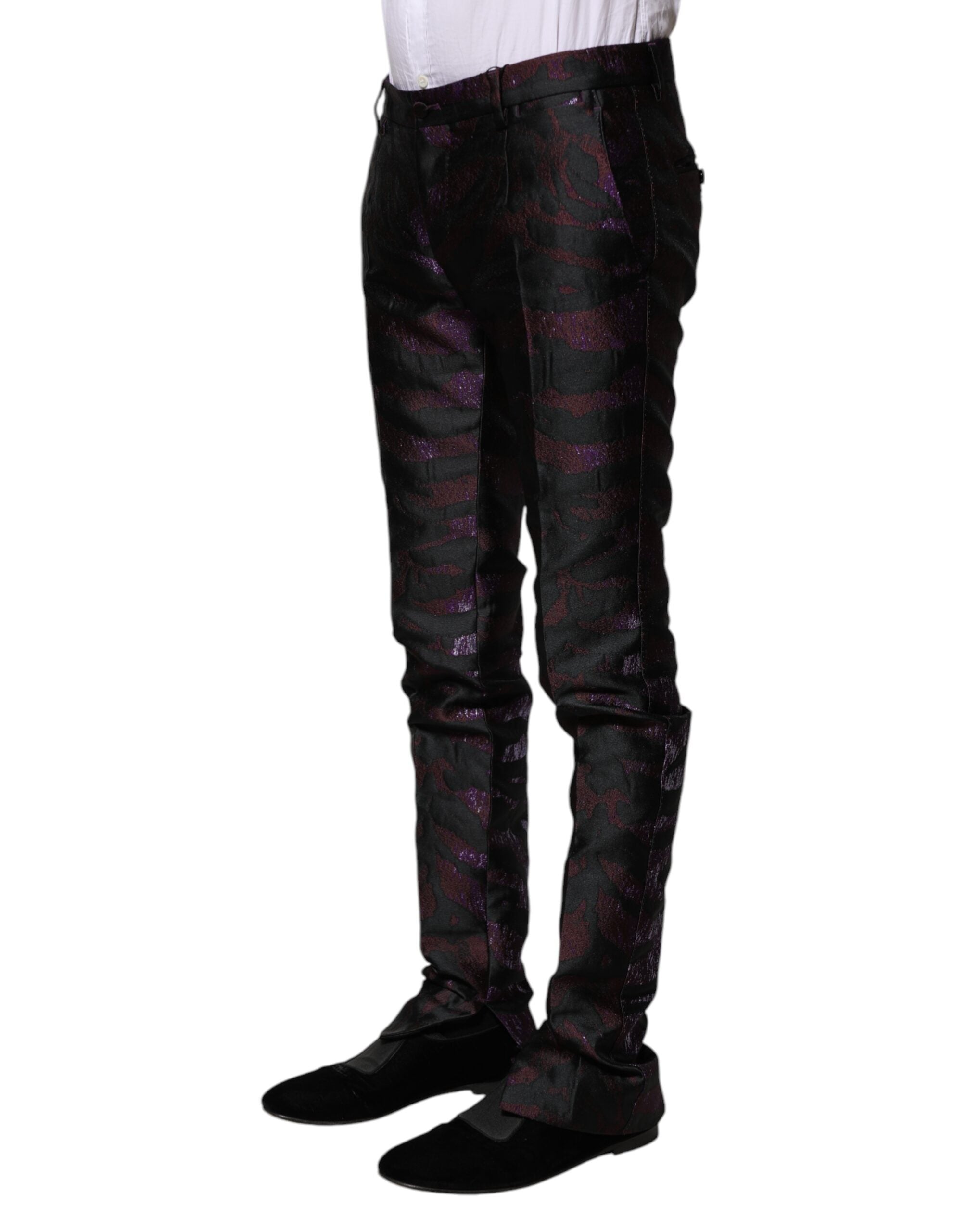 Dolce & Gabbana Gemusterte Hose aus Polyester in verschiedenen Farben