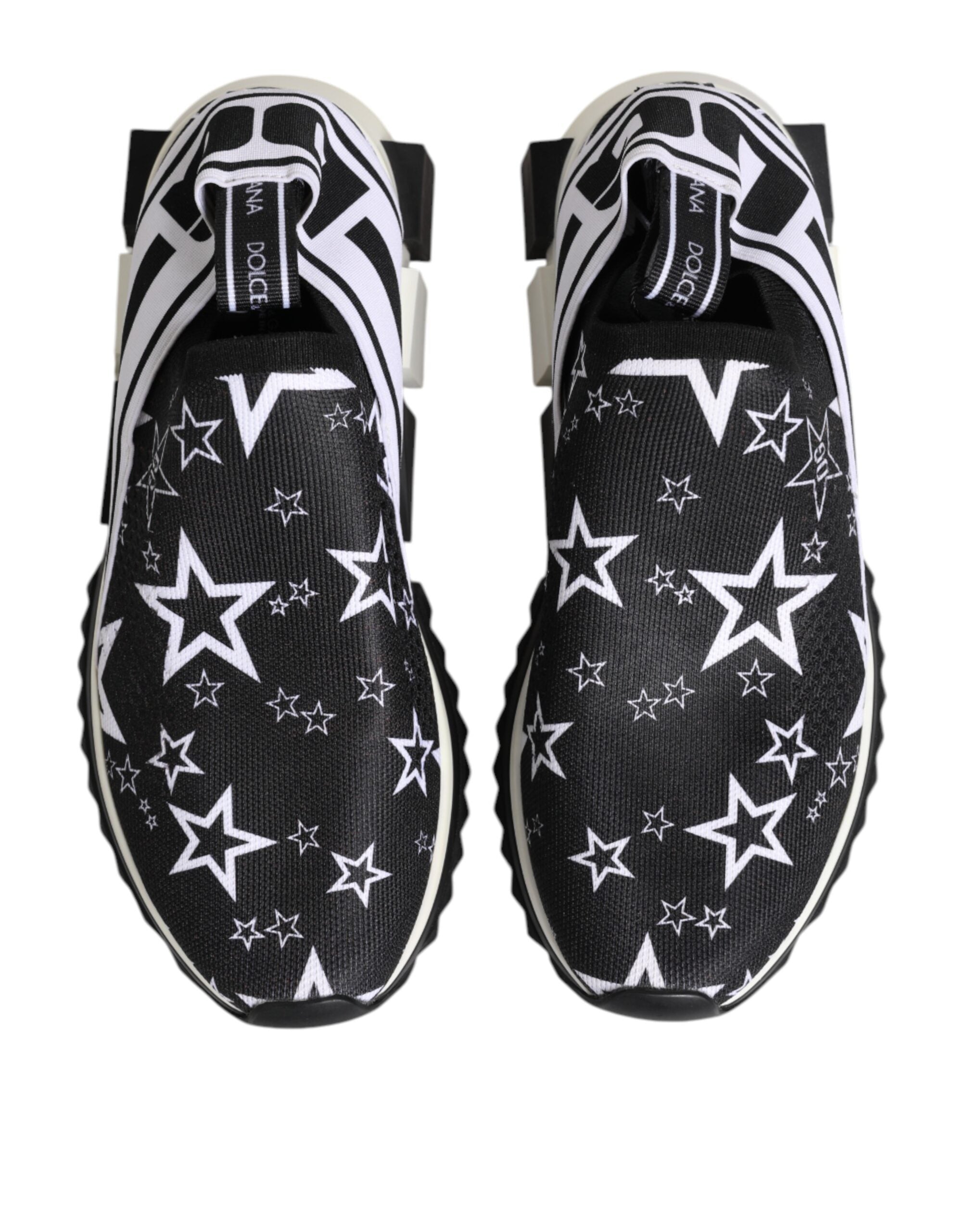 Dolce & Gabbana Schwarz Weiß Sorrento Low Top Sneakers Schuhe