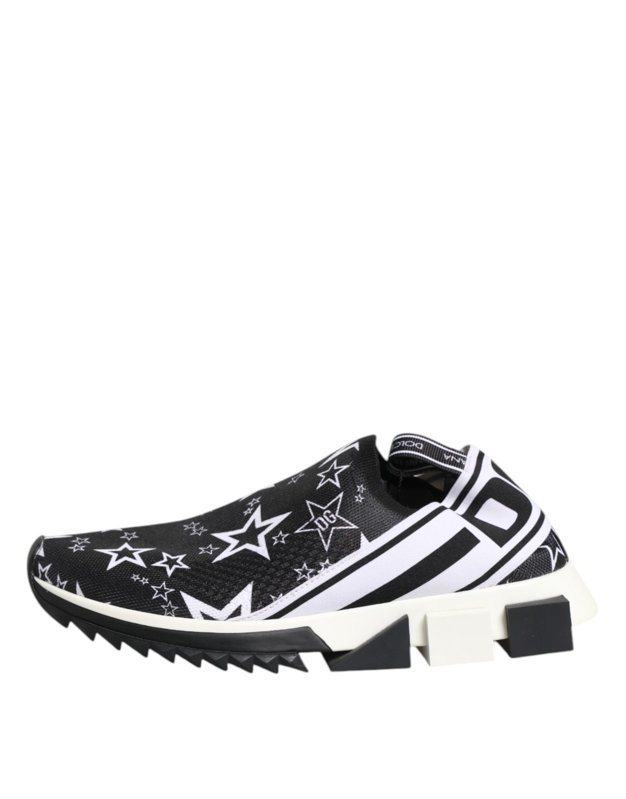 Dolce & Gabbana Schwarz Weiß Sorrento Low Top Sneakers Schuhe