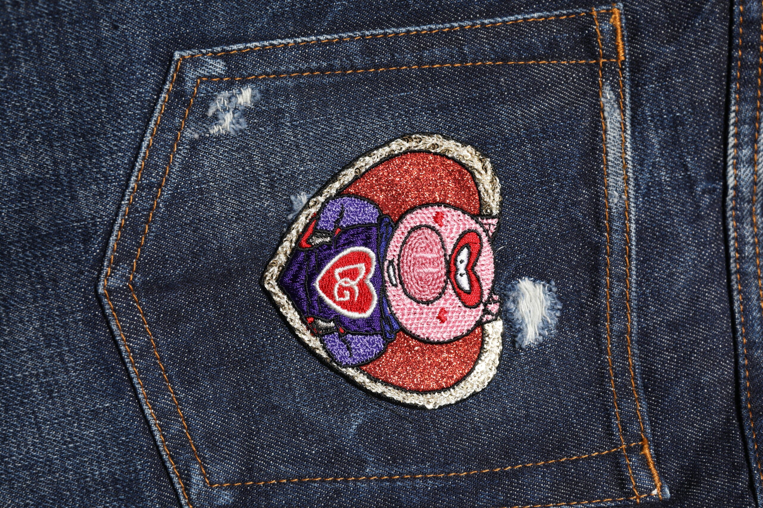 Dolce & Gabbana Dunkelblaue zerfledderte Skinny Denim Jeans