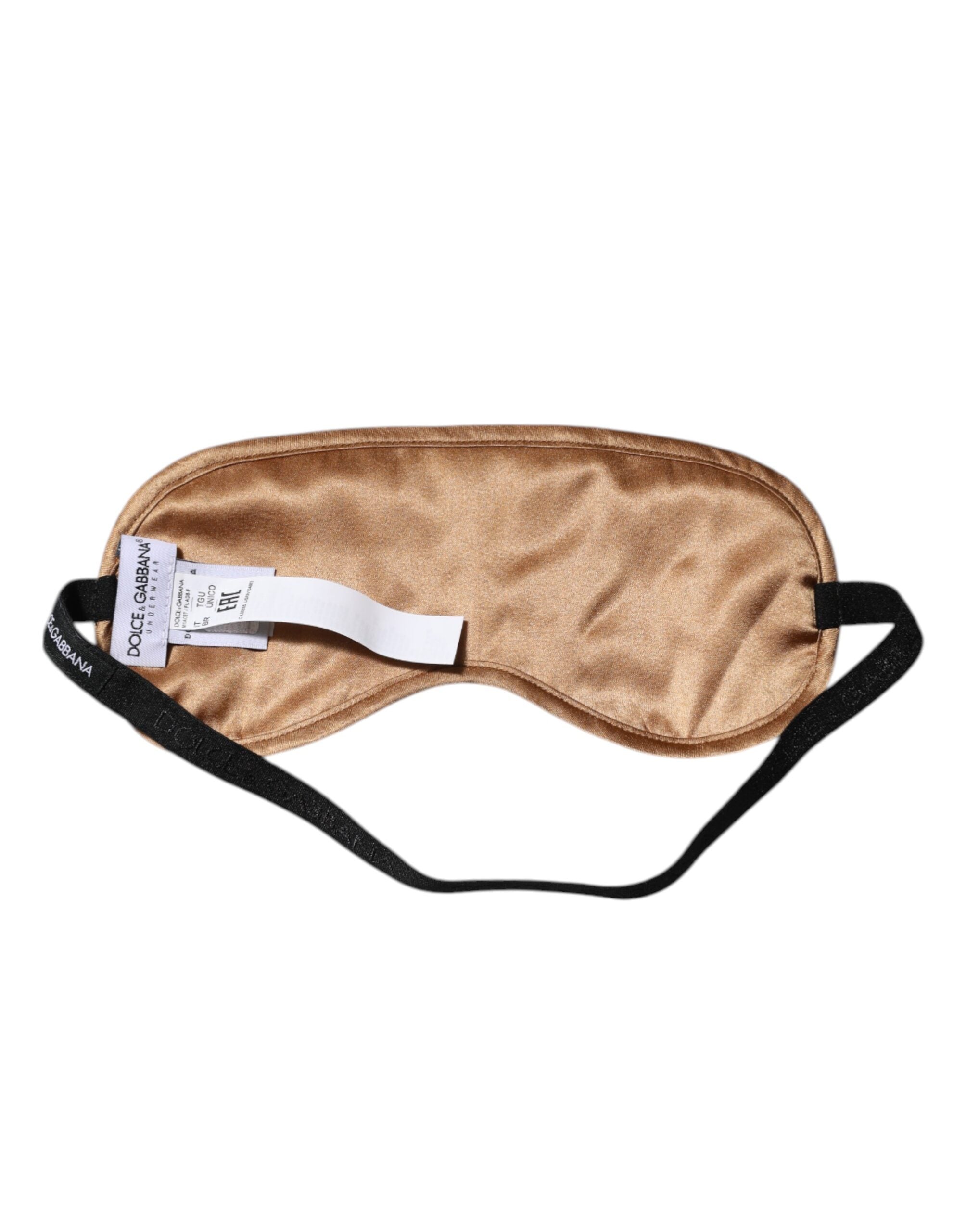 Dolce & Gabbana Beige Männer Regular Boxer Augenmaske Set Unterwäsche