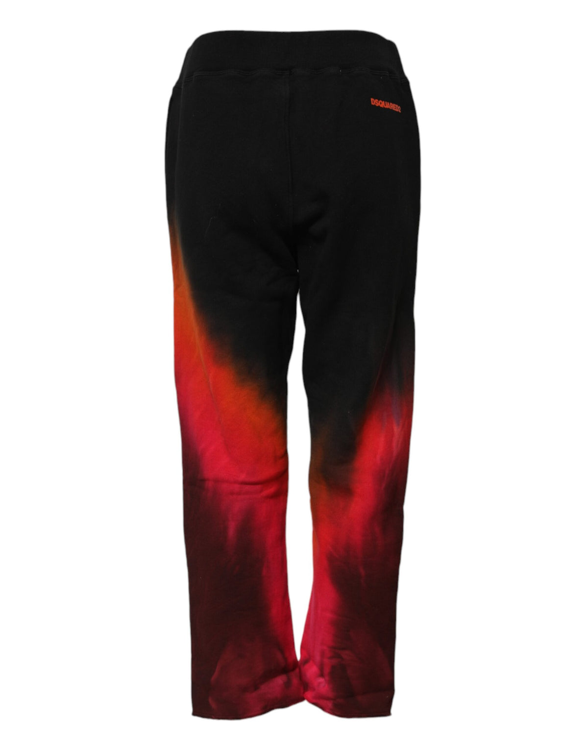Dsquared² Schwarz-Rot Baumwolle Straight Fit Jogger Hose