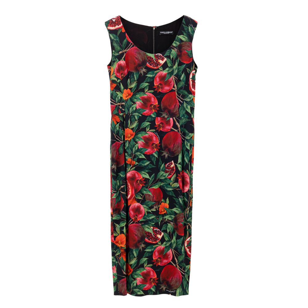 Dolce & Gabbana Zweifarbige Viskose-Maxikleid