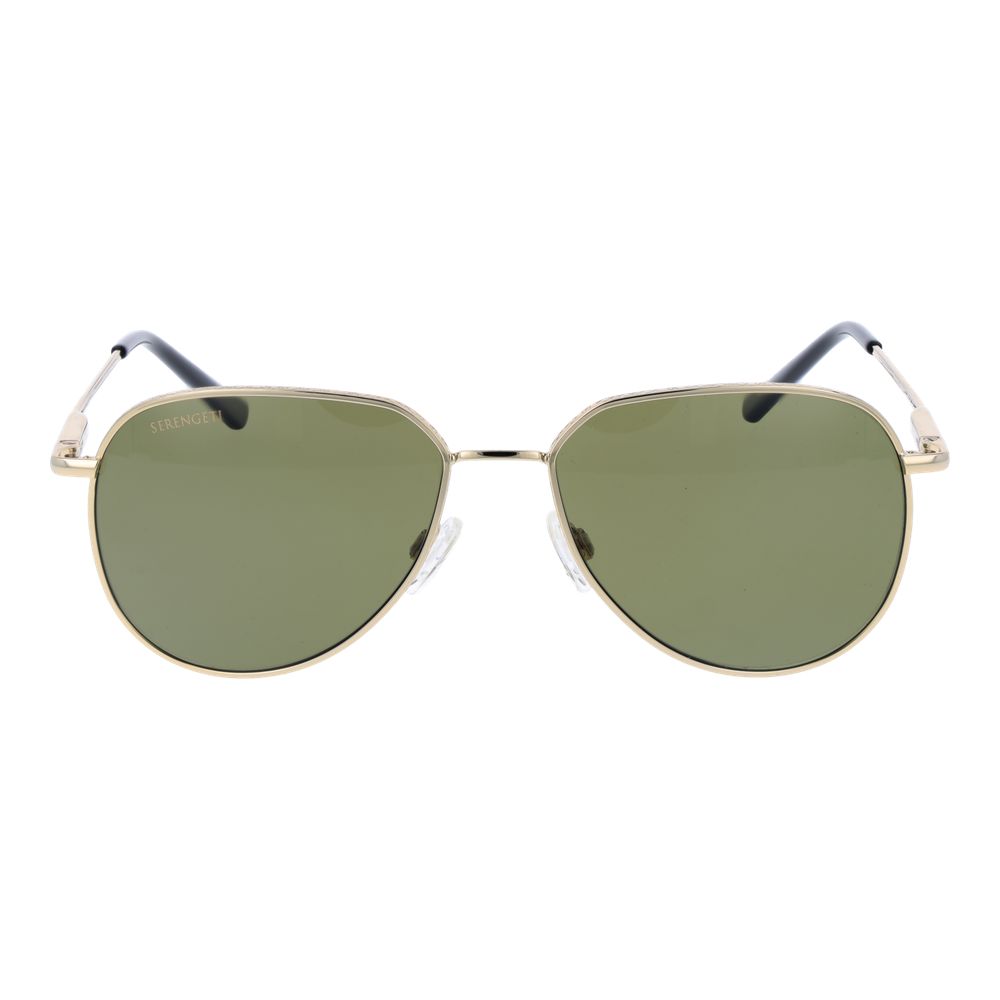 Serengeti Sonnenbrille aus goldfarbenem Kunststoff